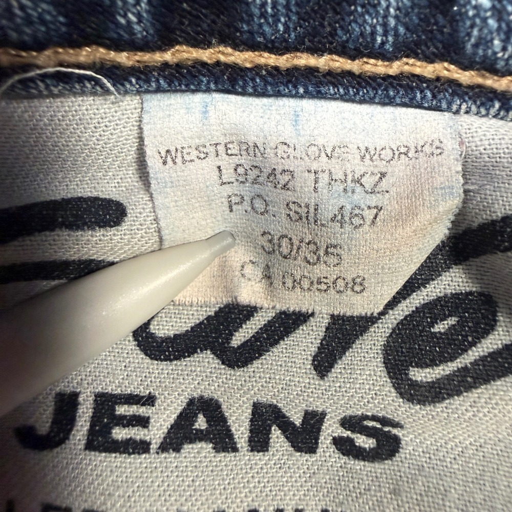 Vintage Y2K Silver Jeans Flare Jeans Womens 30 Blue Low Rise Denim 100% Cotton - Picture 5 of 10